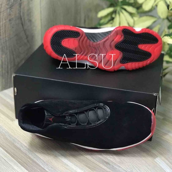 Nike Air Jordan Future Suede Black Mens AUTHENTIC - Picture 6 of 8